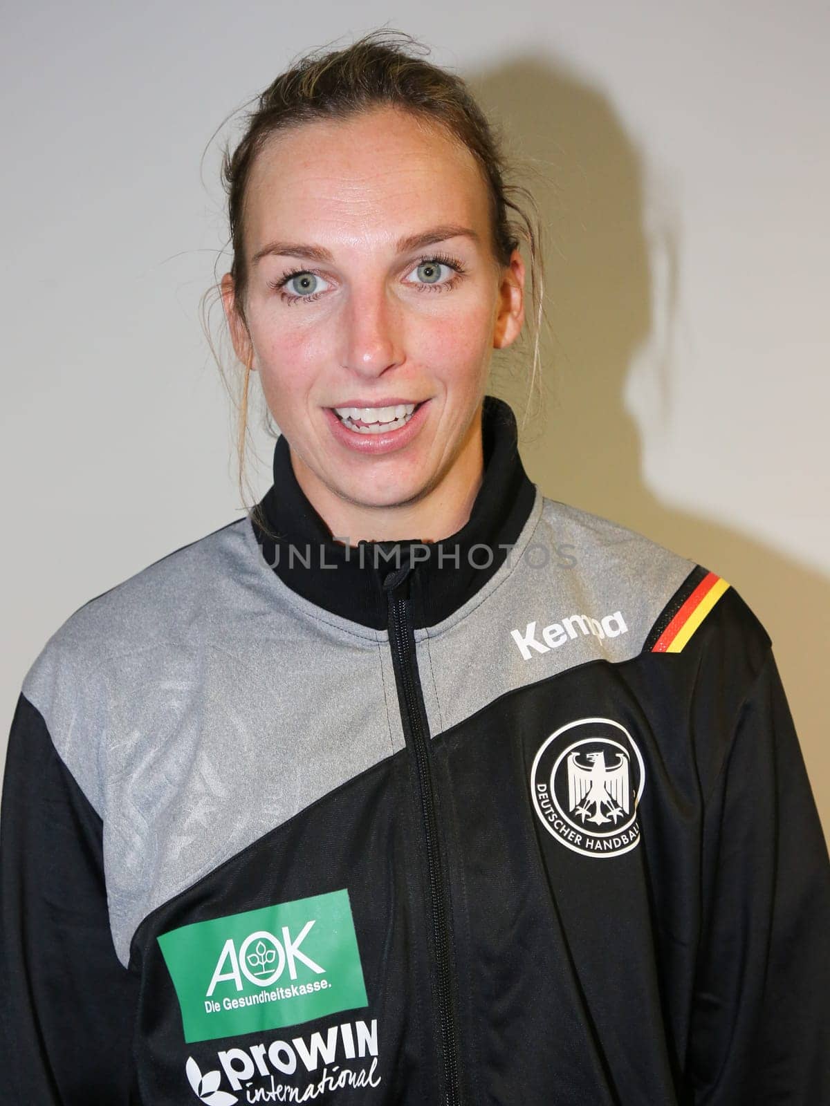 Handball player Angie Geschke ( DHB,VfL Oldenburg) at the women's international match Germany against netherlands on 28.10.2017 in Magdeburg
