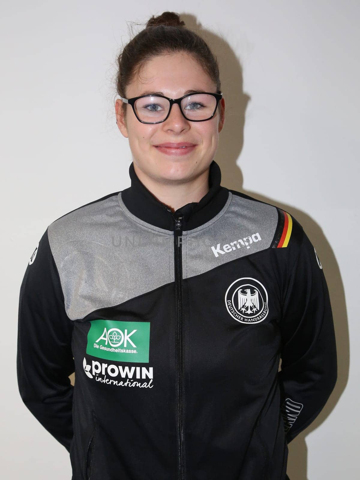 Handball player Jennifer Rode ( DHB,TSV Bayer 04 Leverkusen) at the women's international match Germany against Netherlands on 28.10.2017 in Magdeburg