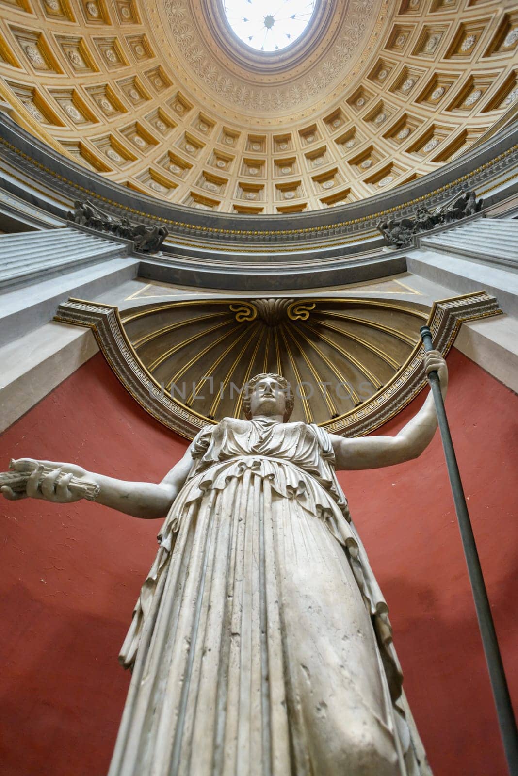 Vatican, Italy - October 31, 2015: Statue of Ceres or maybe Juno, beginning of the second century AD from the original maybe by a pupil of Phidias of 430 BC