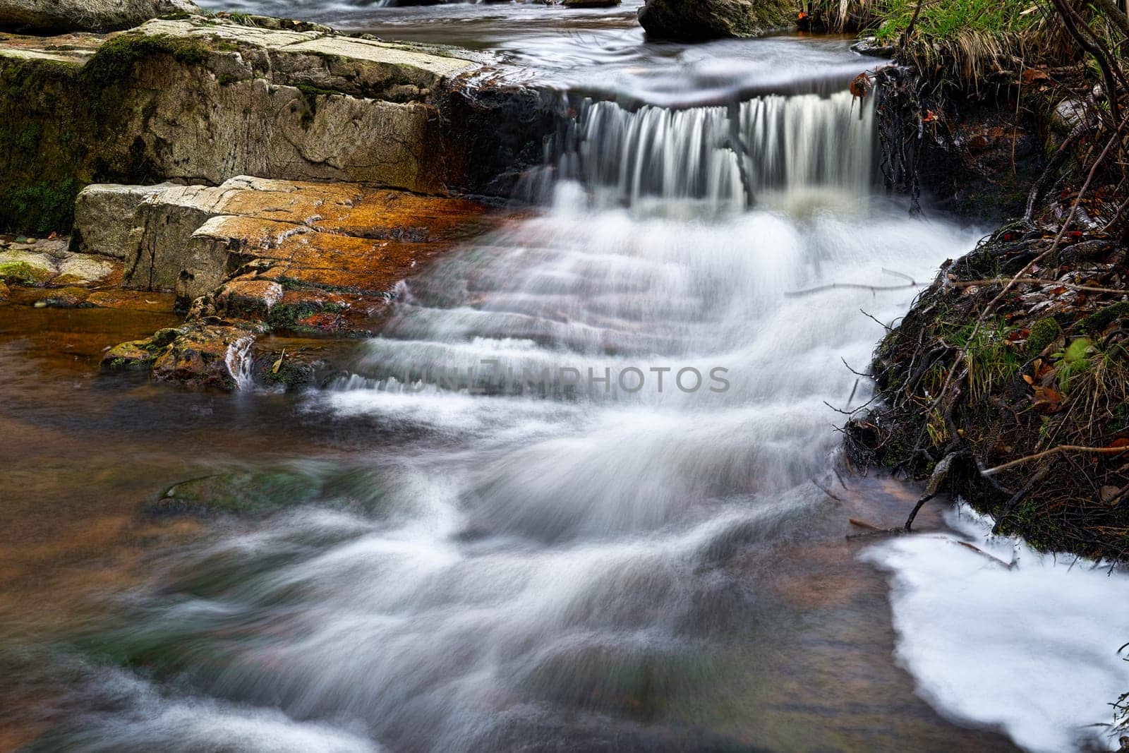 The river Ilse at the foot of the Brocken in the Harz National Park