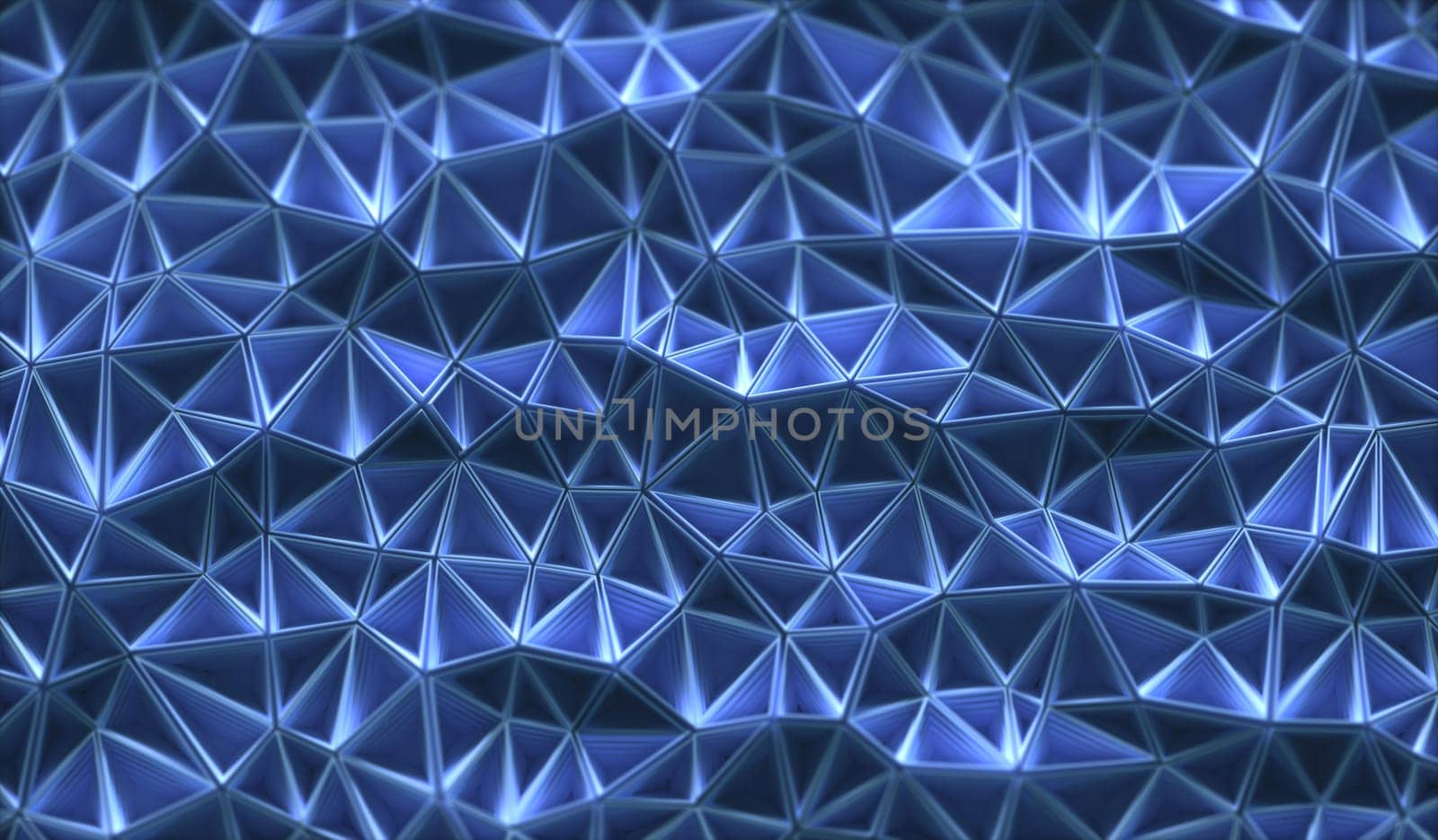 3D illustration. Abstract background, connection and lines of technology.