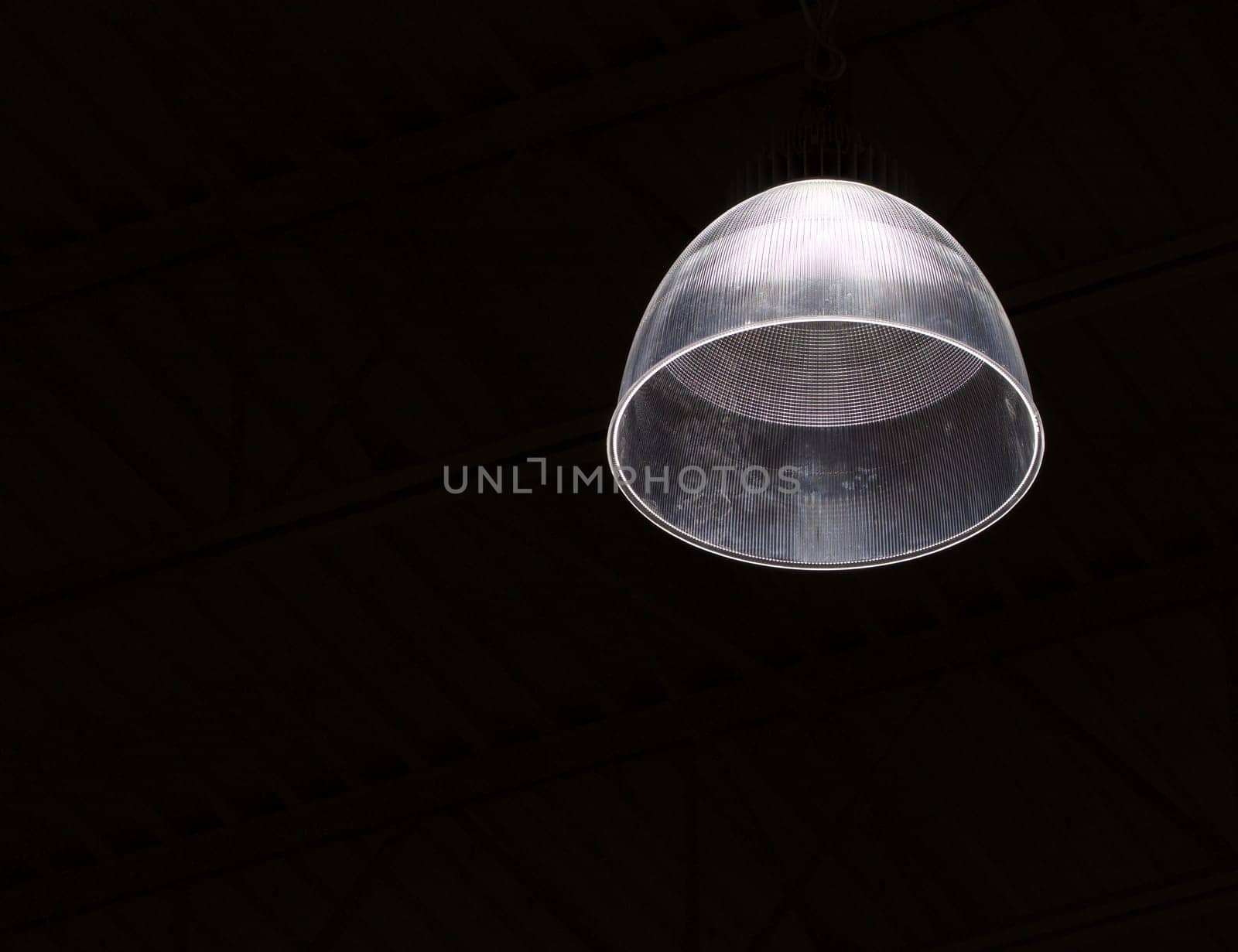 Circular glass shade abstract