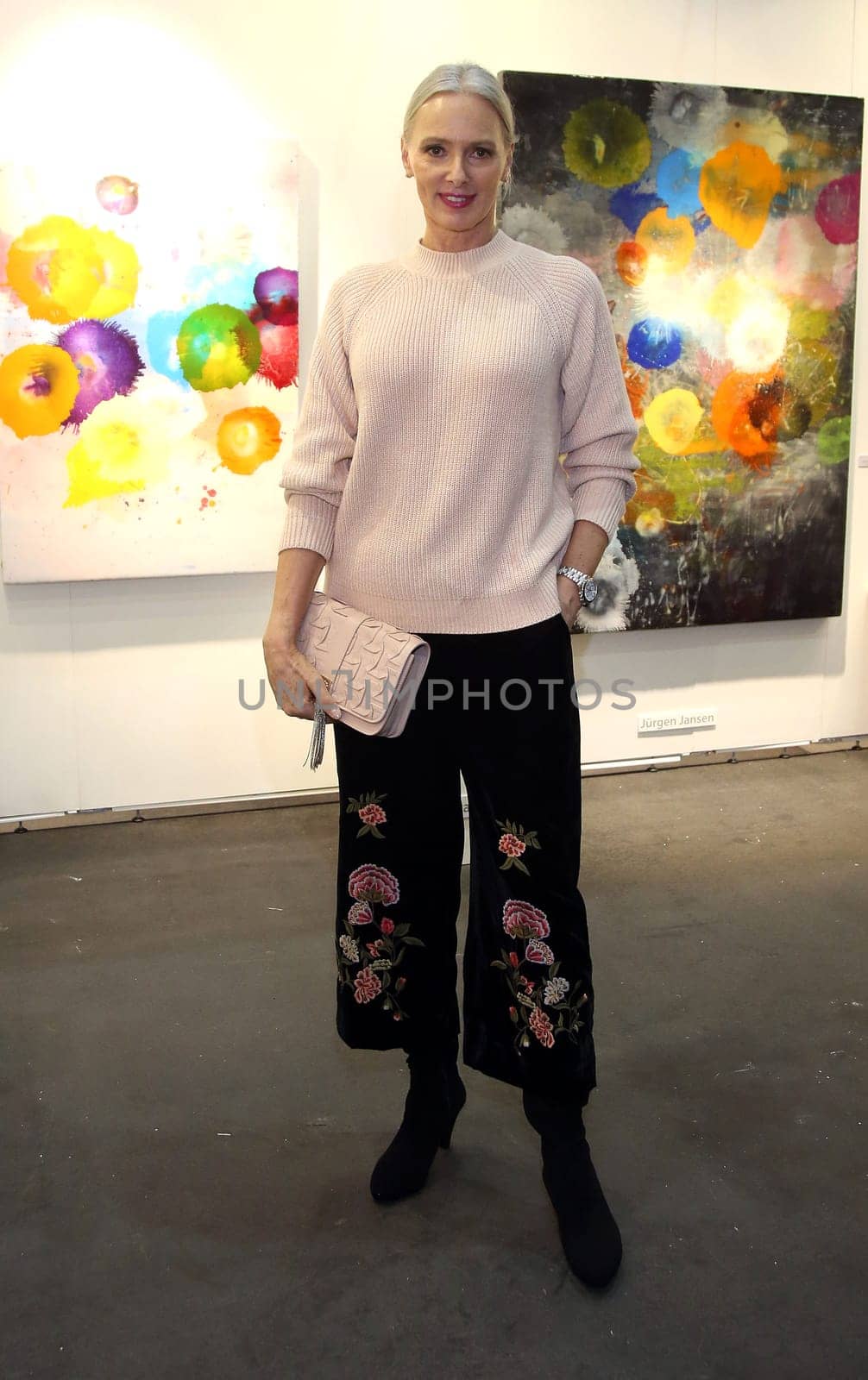 Petra van Bremen in Zara Outfit ,. Exhibition opening of the Affordable Art Fair 2017 in hall A1 in Hamburg on 15.11.2017