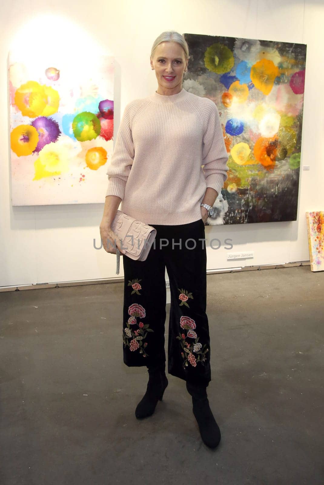 Petra van Bremen in Zara Outfit ,. Exhibition opening of the Affordable Art Fair 2017 in hall A1 in Hamburg on 15.11.2017