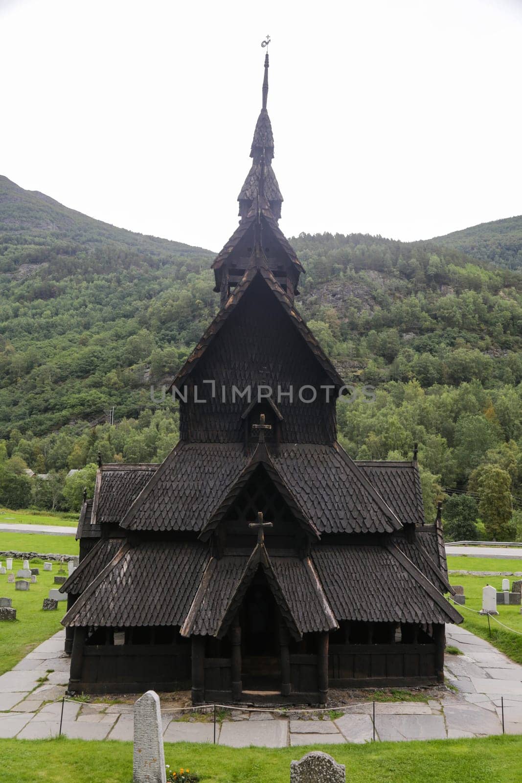 The Stave Church of Borgund in Laerdal, Norway