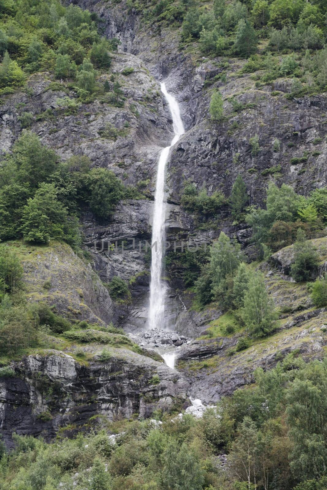 The Unesco Naeroyfjord and the picturesque Aurlandsfjord seen from the water