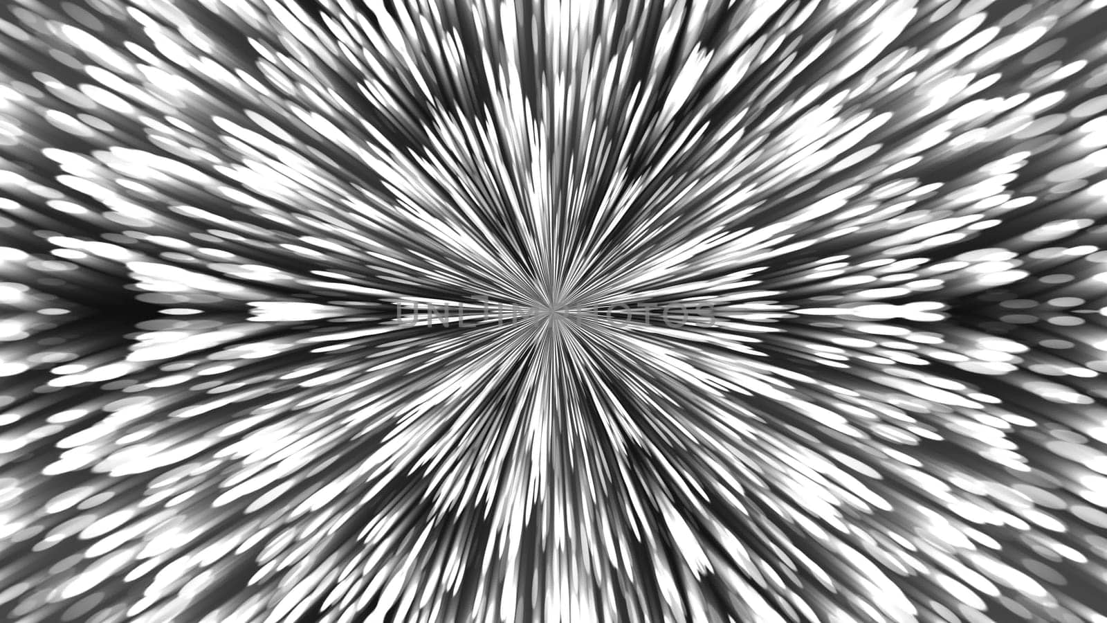 Abstract background with silver kaleidoscope. 3d rendering