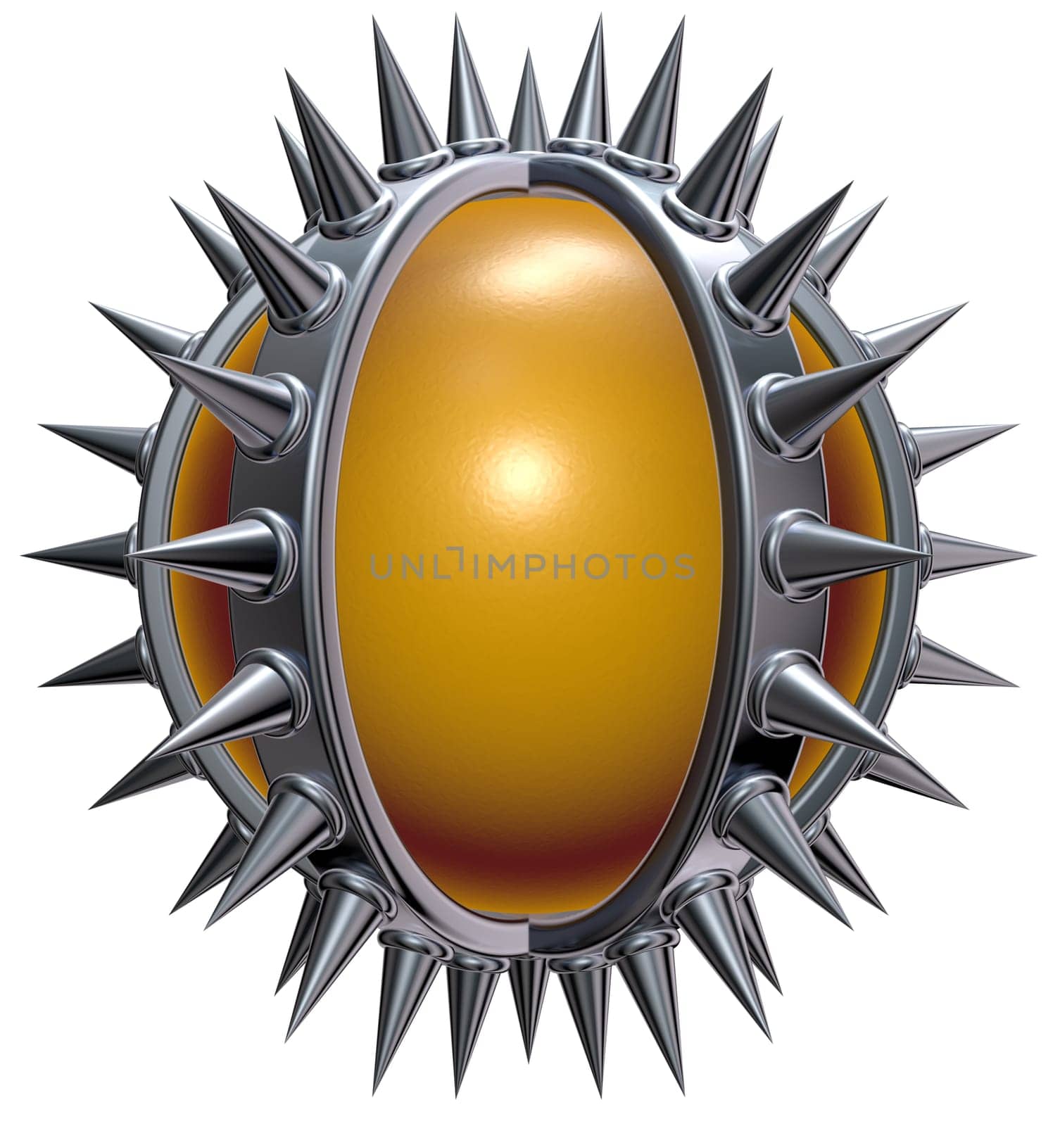 ball with thorns - 3d rendering