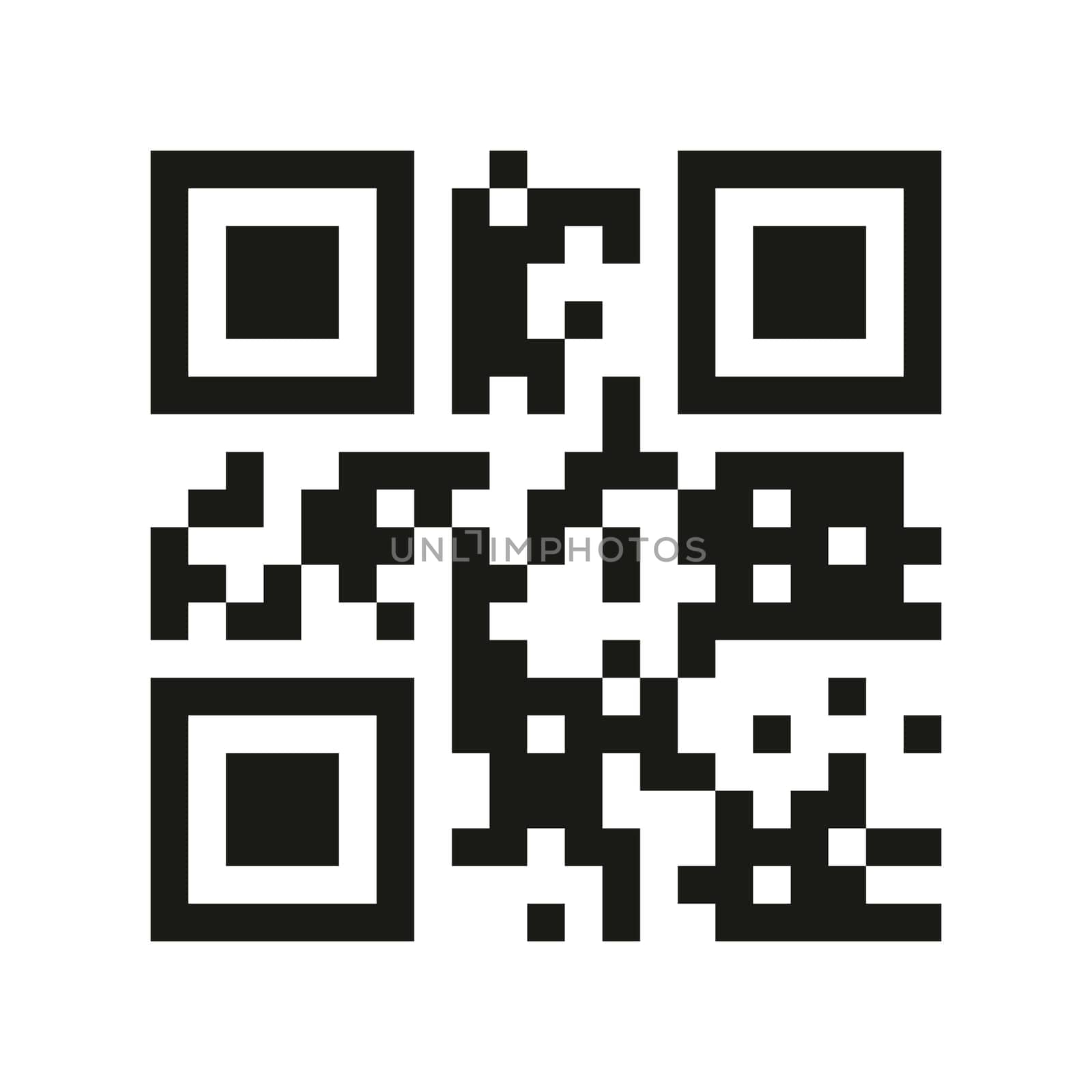 barcode qr isolated on white background
