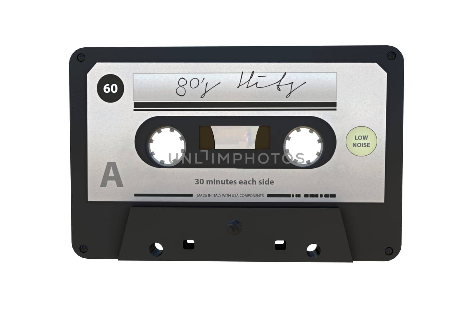 cassete tape isolated on white background