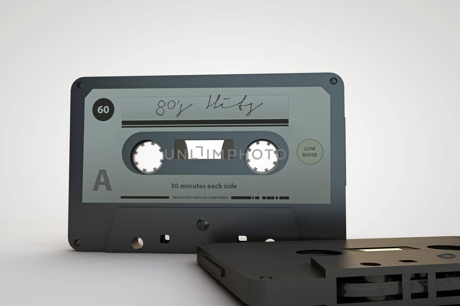 cassete tape isolated on white background