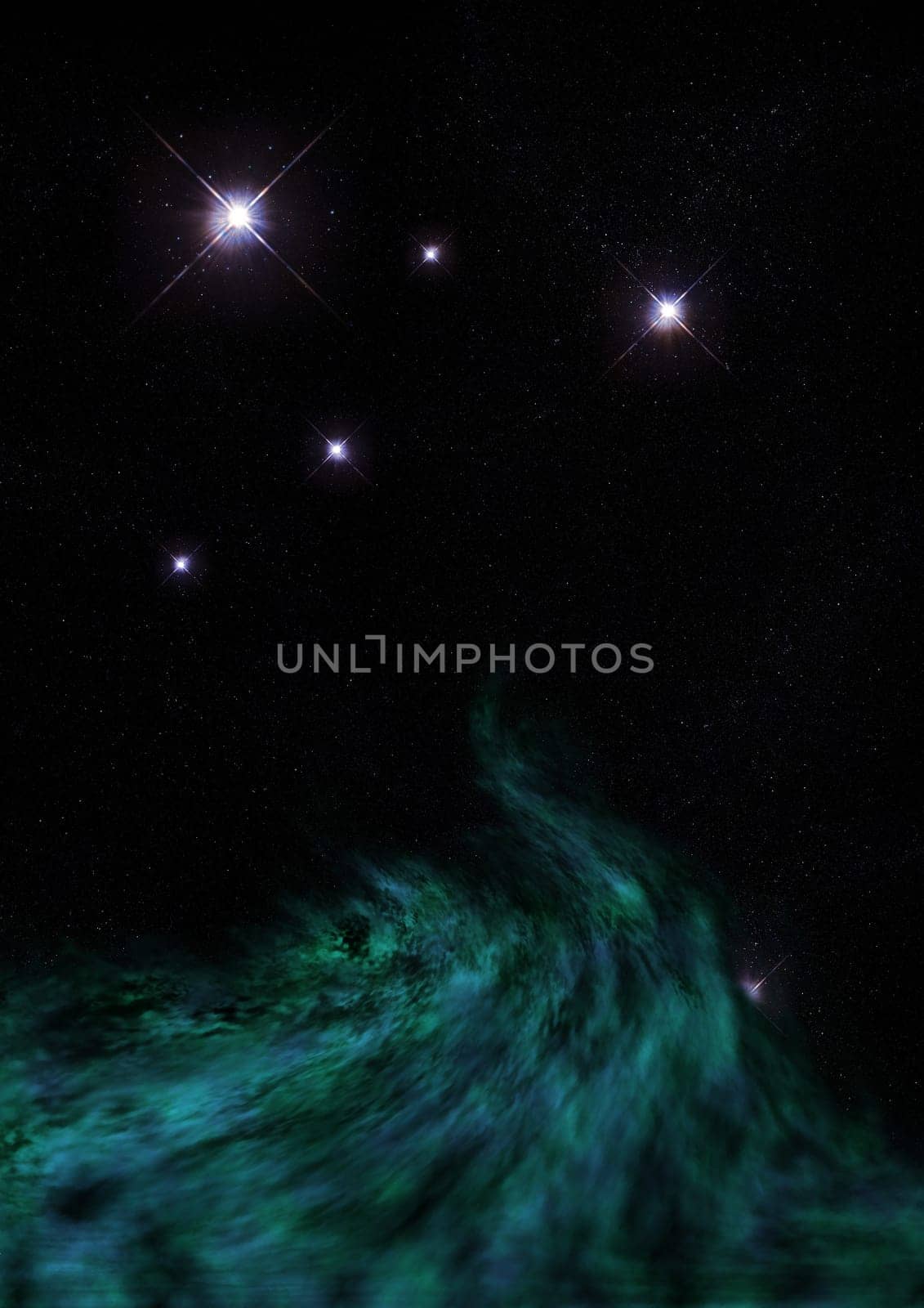 Small part of an infinite star field of space in the Universe. Elements of this image furnished by NASA .