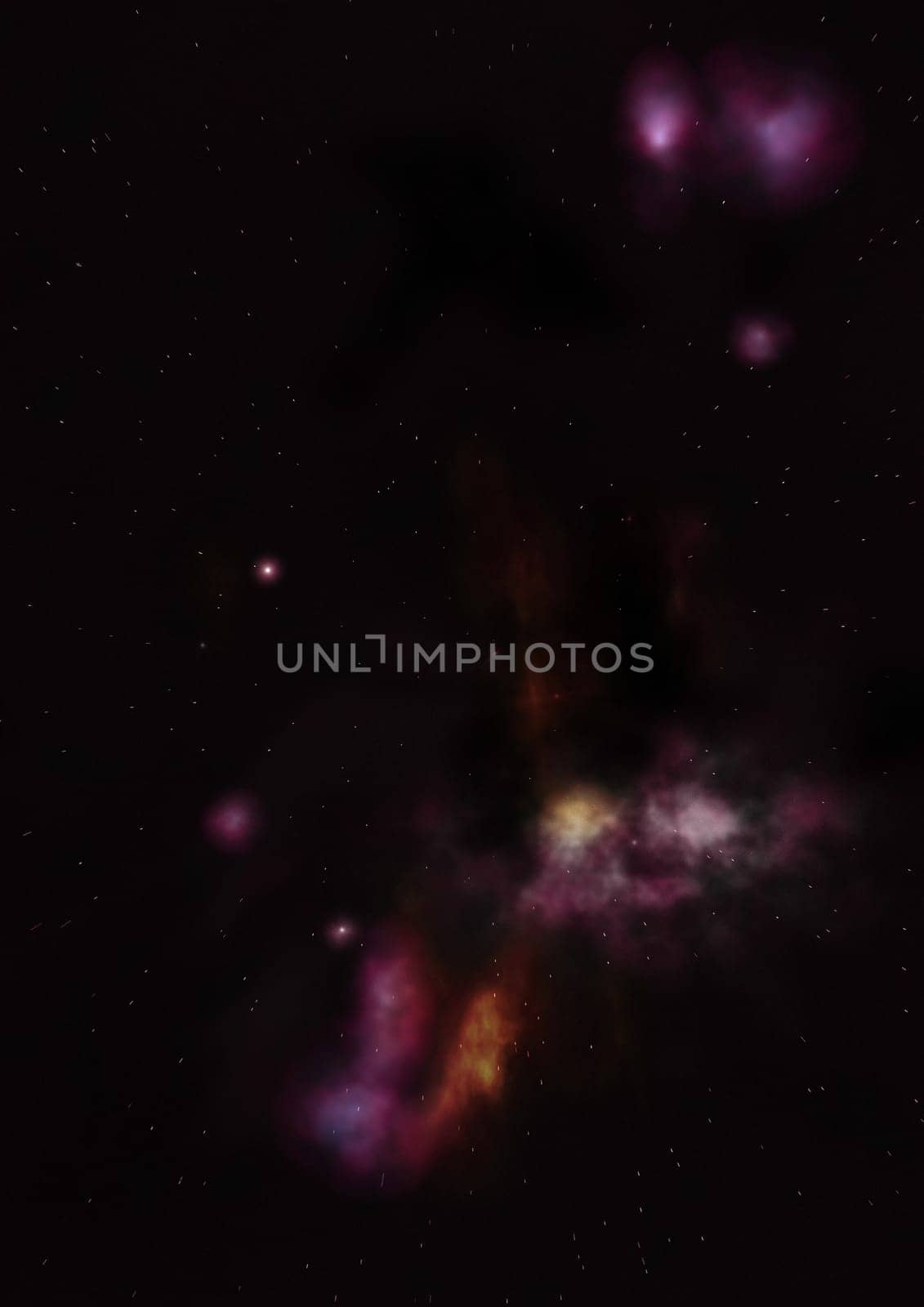Star field in space a nebulae and a gas congestion. Elements of this image furnished by NASA . 3D rendering