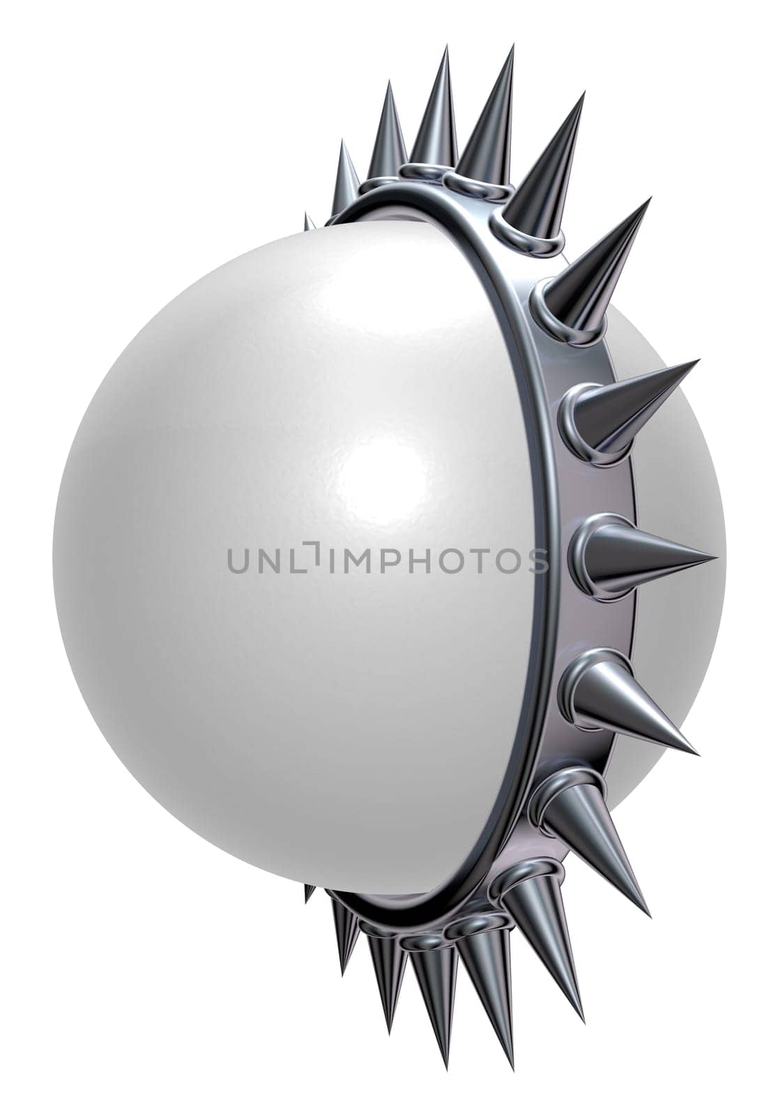 ball with thorns - 3d rendering