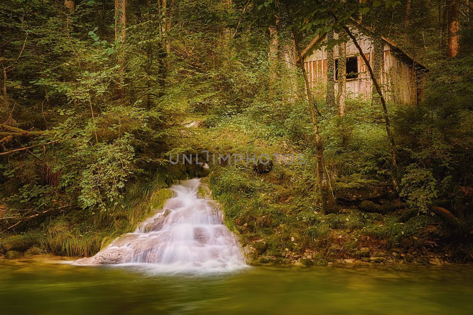 Waterfall of Eistobel, Isny im Allgau, Bavaria, Germany