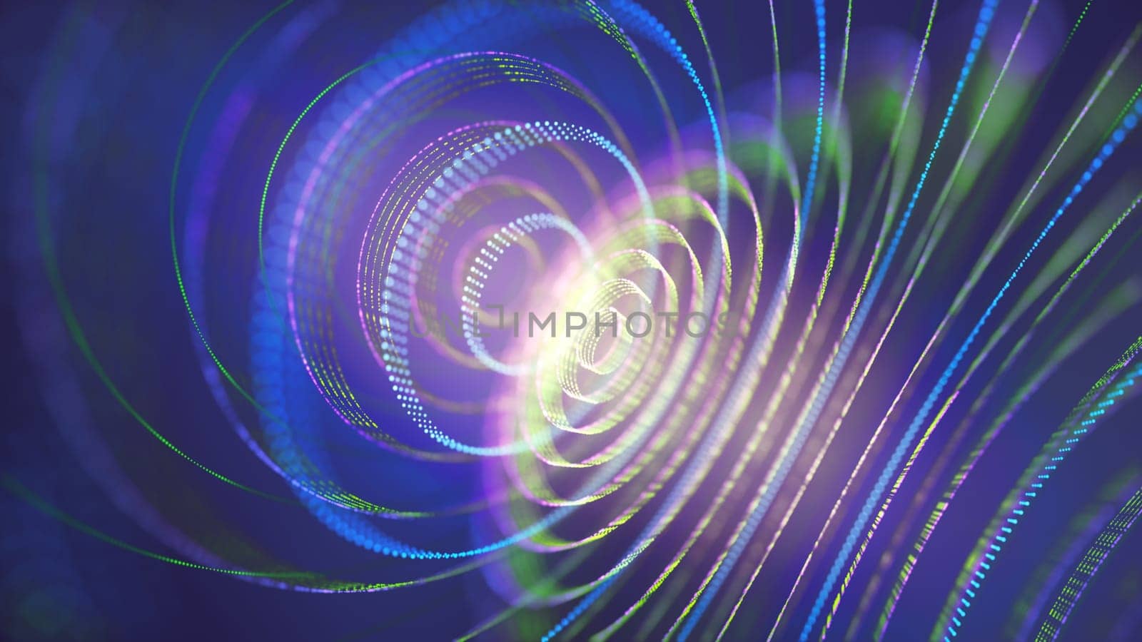 3D illustration. Abstract concept image of energy and mysteries of the universe.