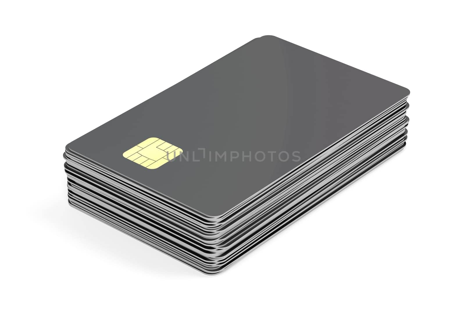 Stack with blank cards, can be used for telephone, bank or key cards
