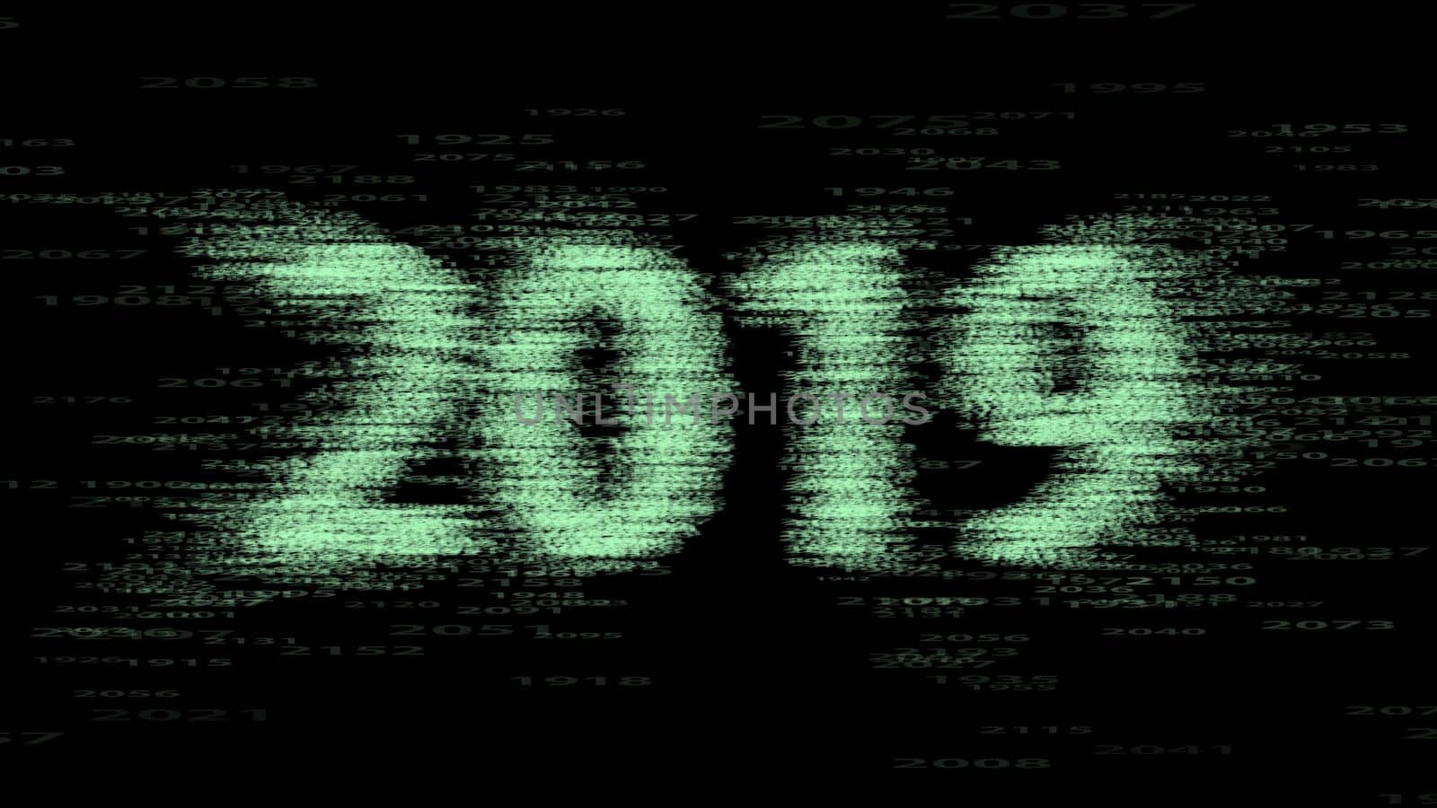 The 8K video 2019 Happy New Year background