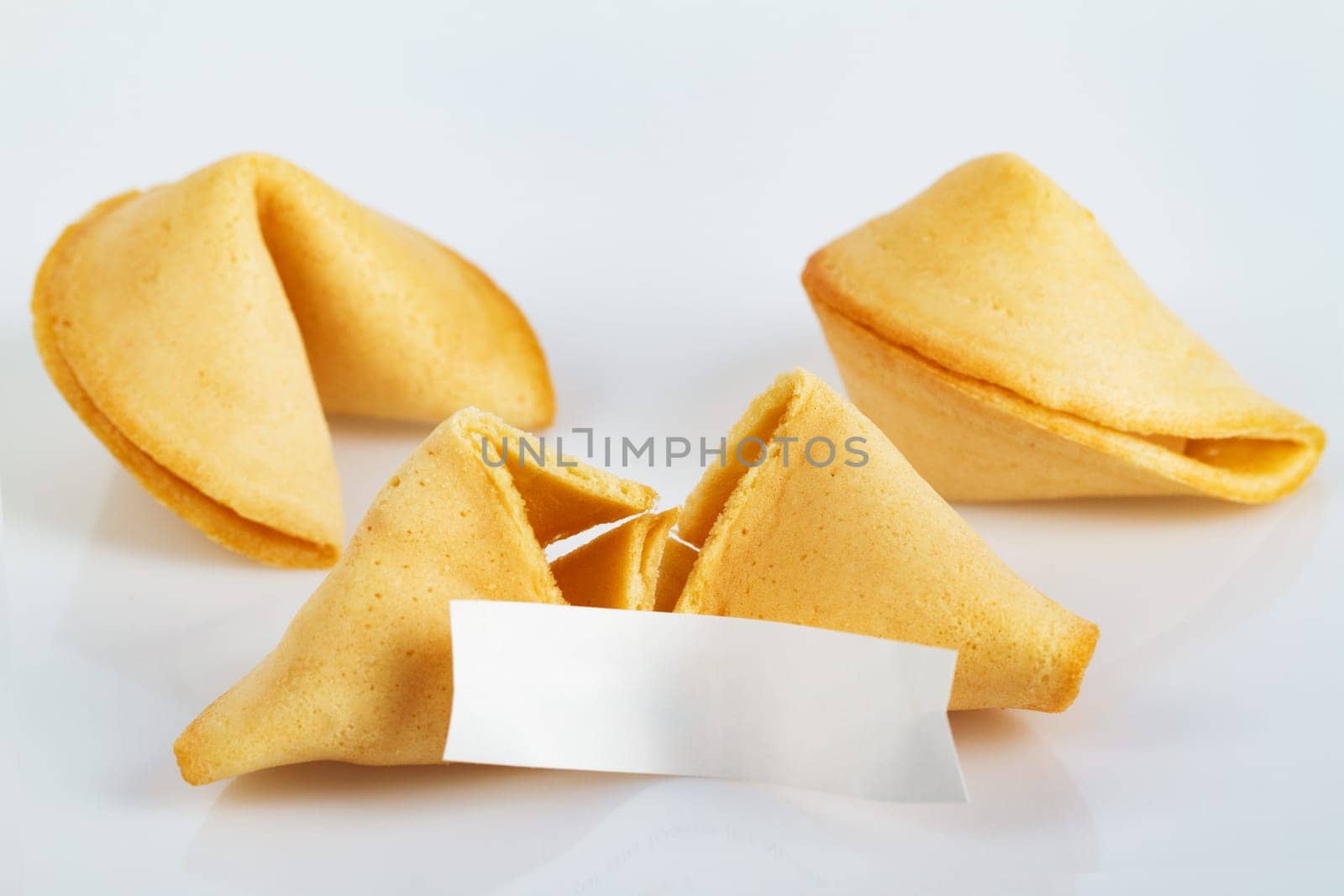 Lucky cookies on a bright background