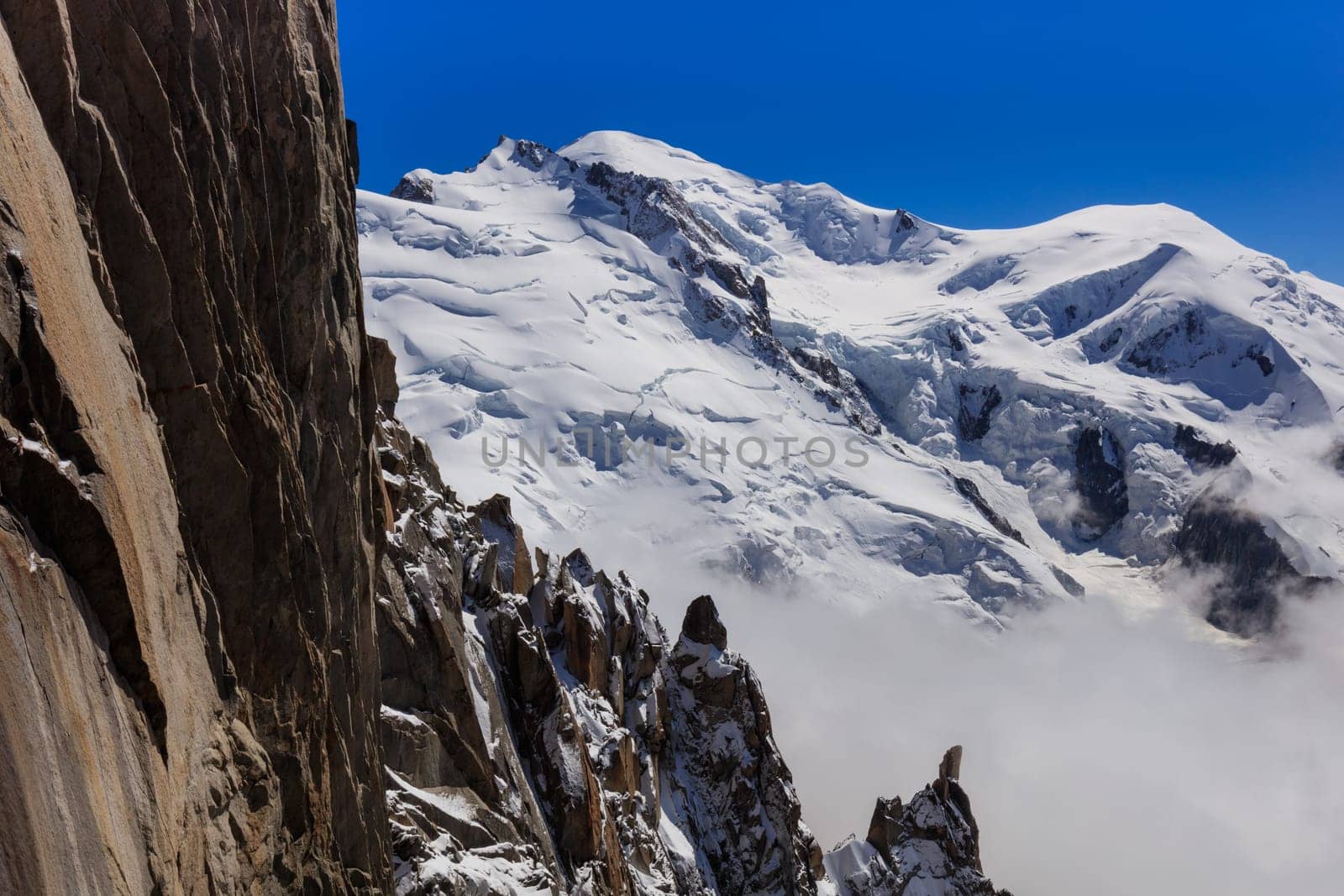 Mont Blanc is the highest mountain of historic Europe (4810 m altitude)