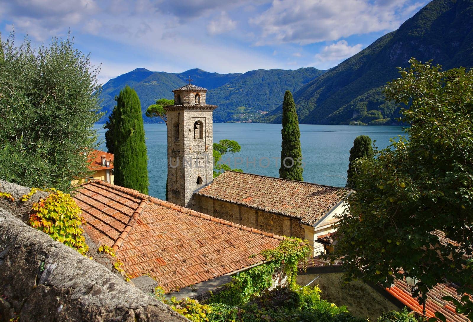 Oria Kirche am Luganersee,Italien - Oria church on Lake Lugano,Italy