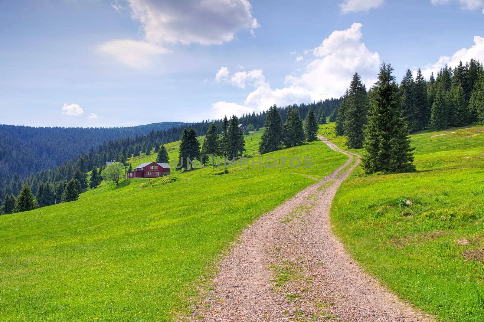 at the Richterbaude in the Giant Mountains- near mountain hut Richterbaude in Giant Mountains,Czechia