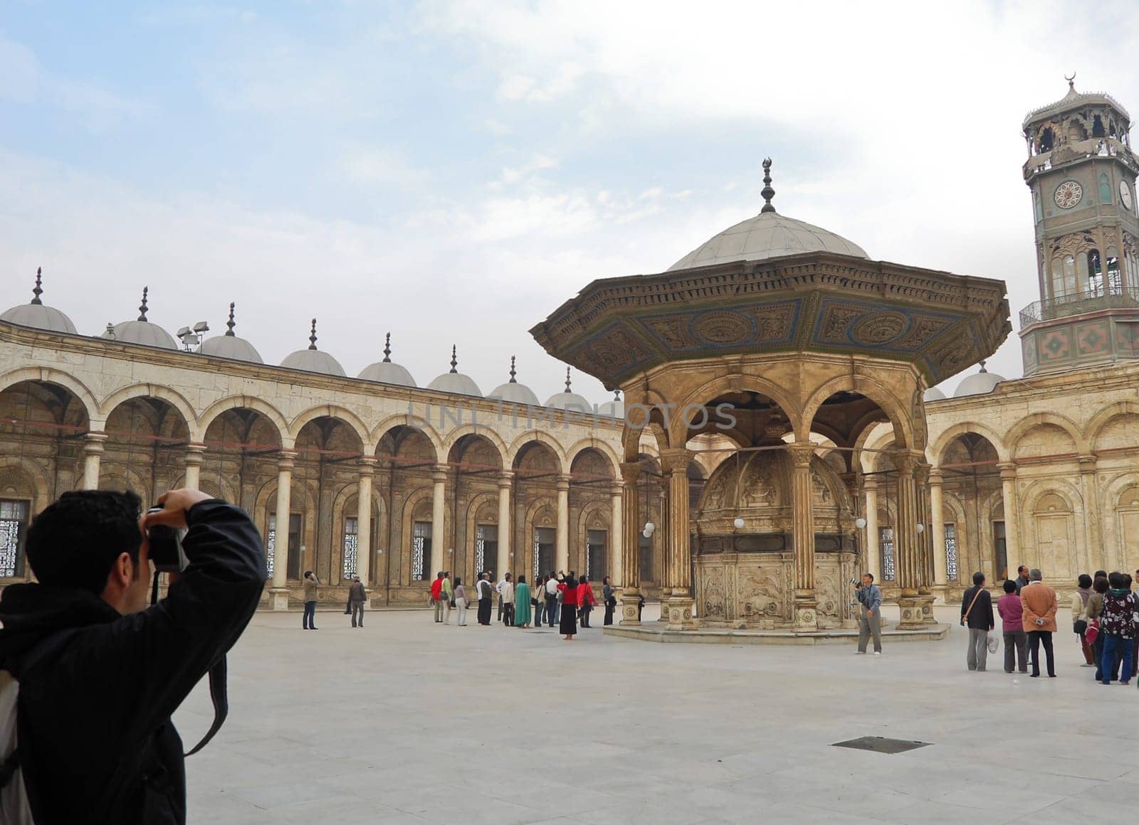 Interior of Muhamed Ali mosque in Saladin citadel, Egypt