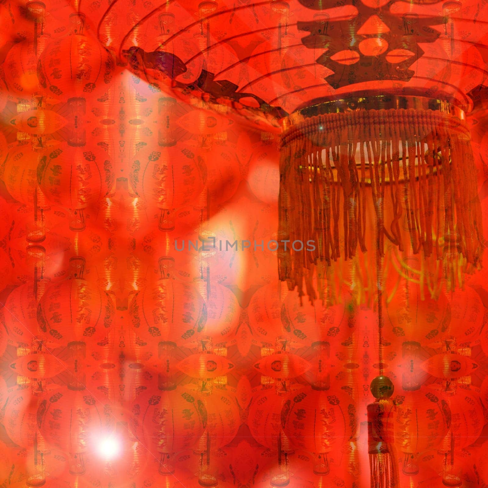 Chinese red lantern (decoration for Chinese New Year Festival)