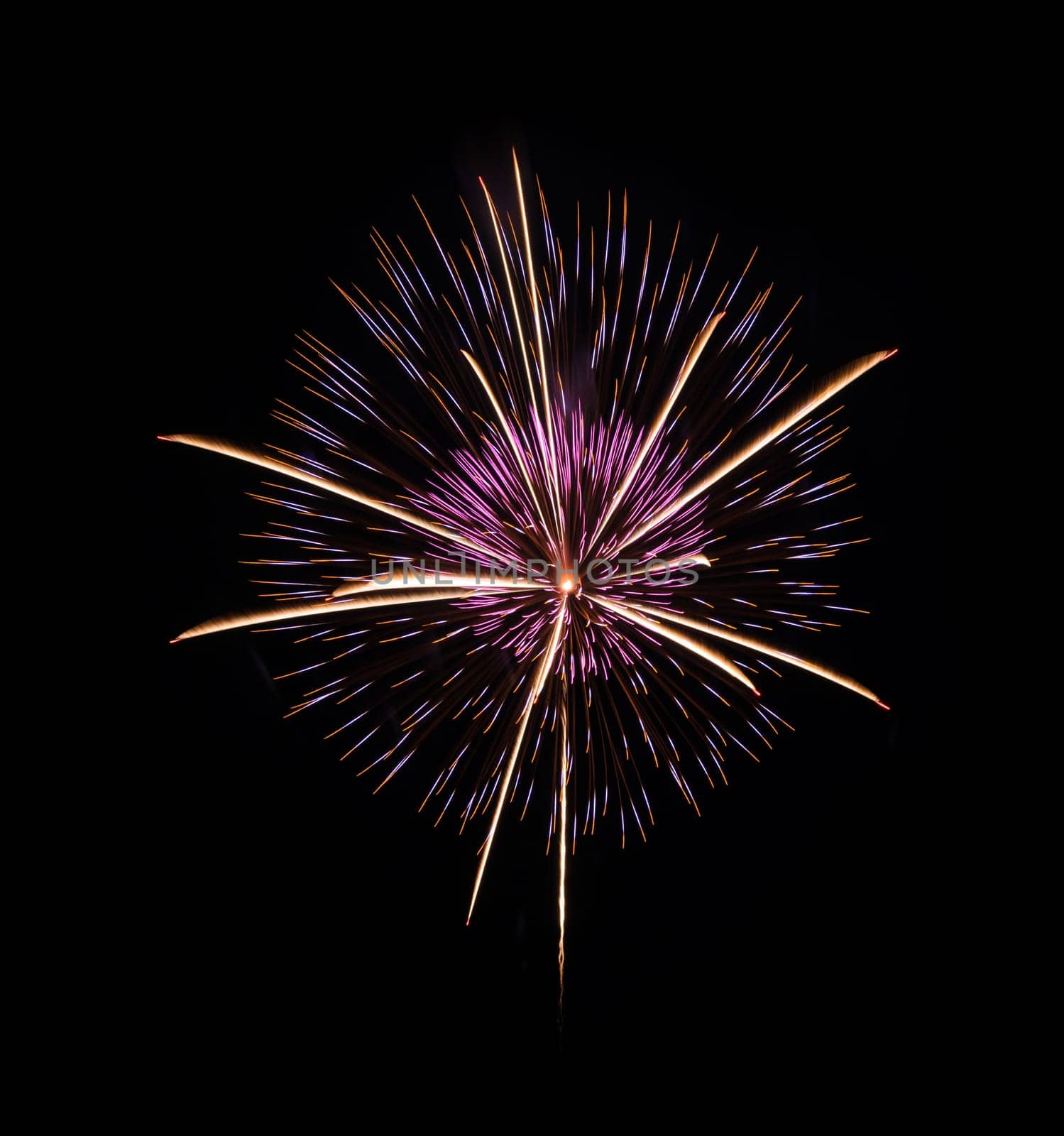 Colorful fireworks on night sky background