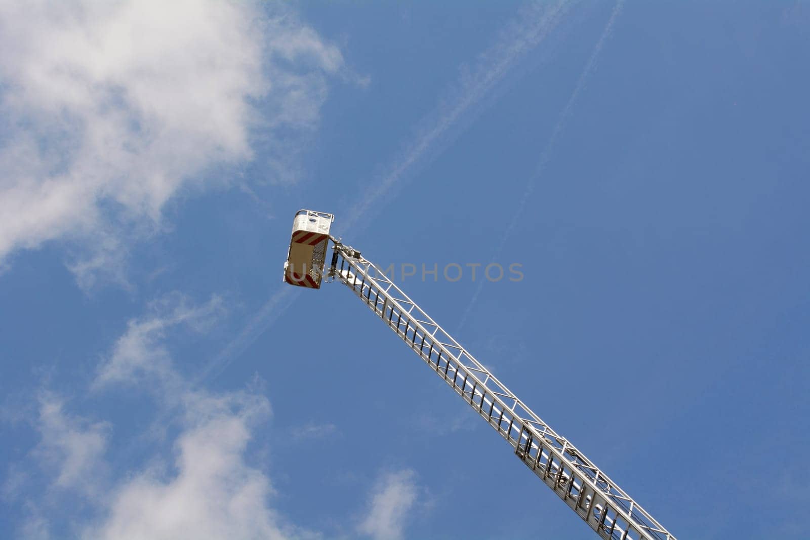 Fire chief with basket