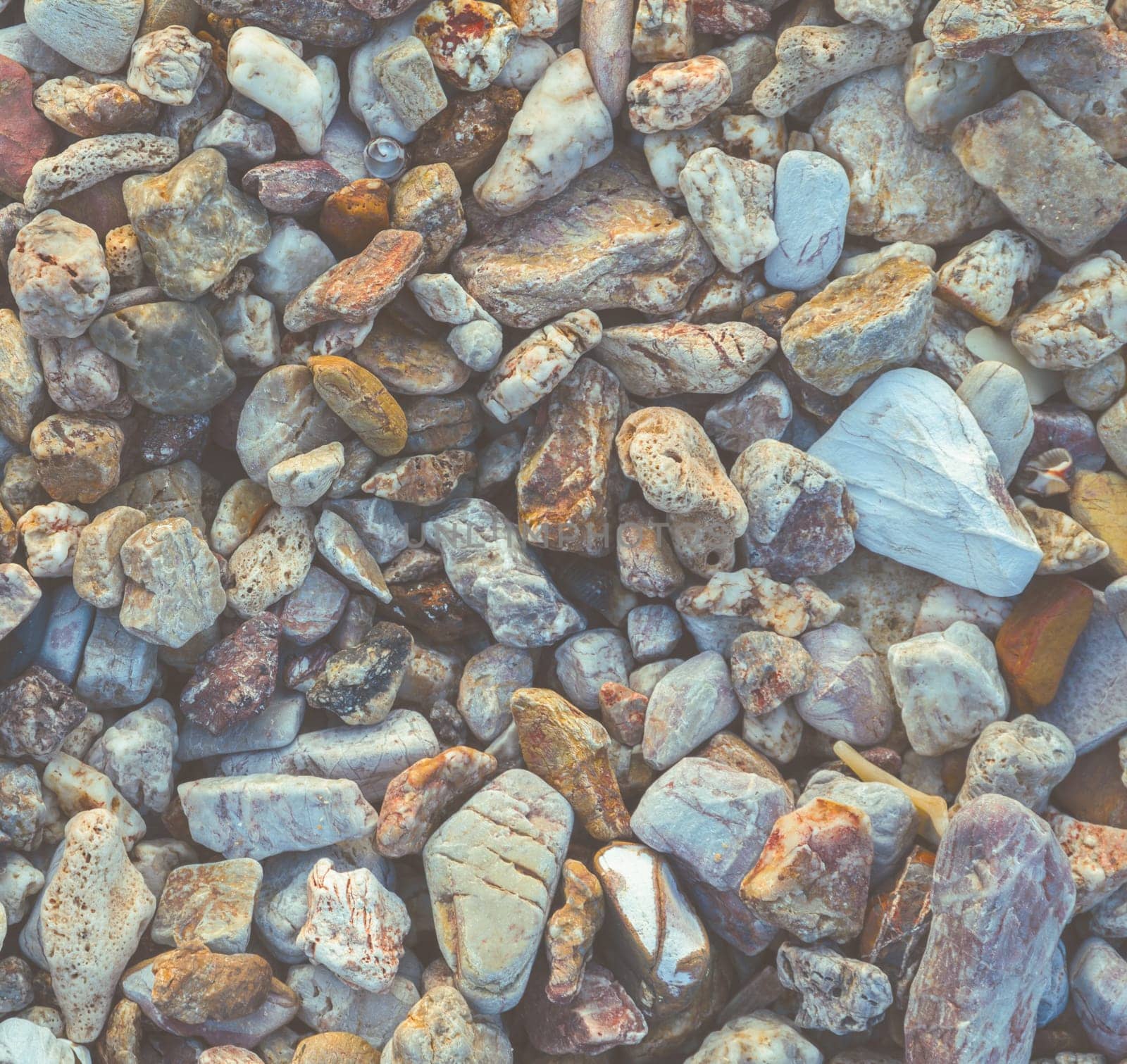 Pebble sea stones on beach
