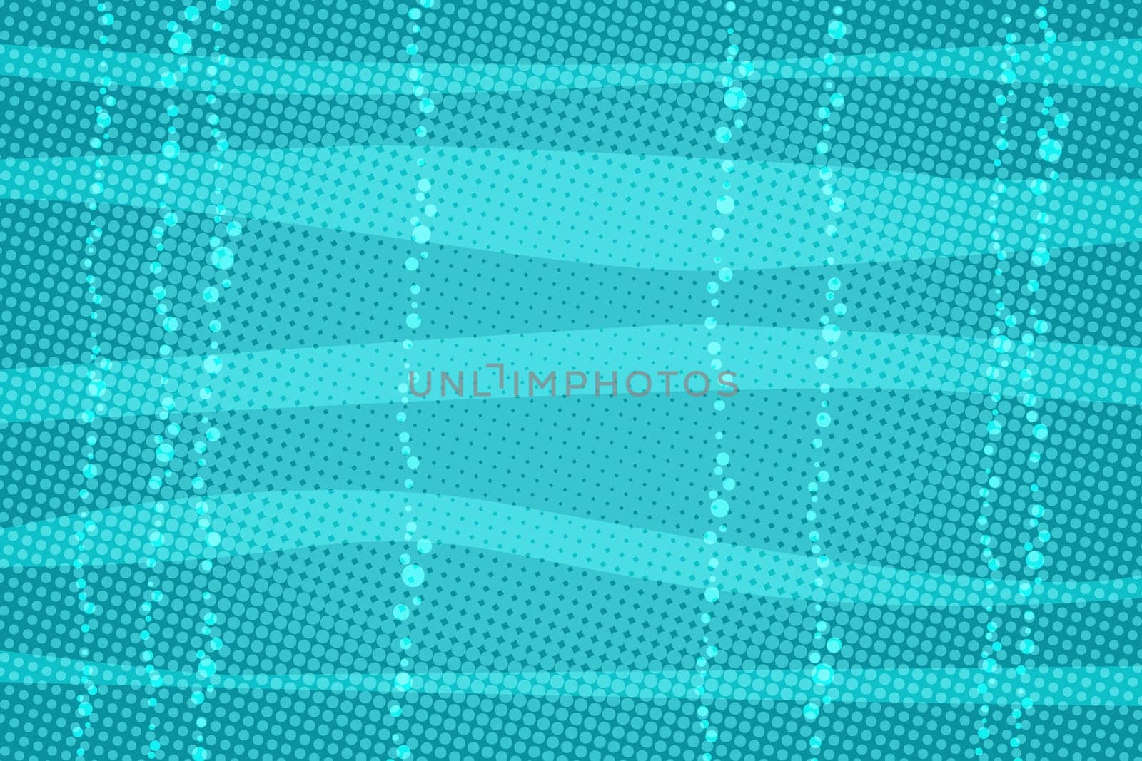 blue water background with bubbles. Pop art retro vector illustration