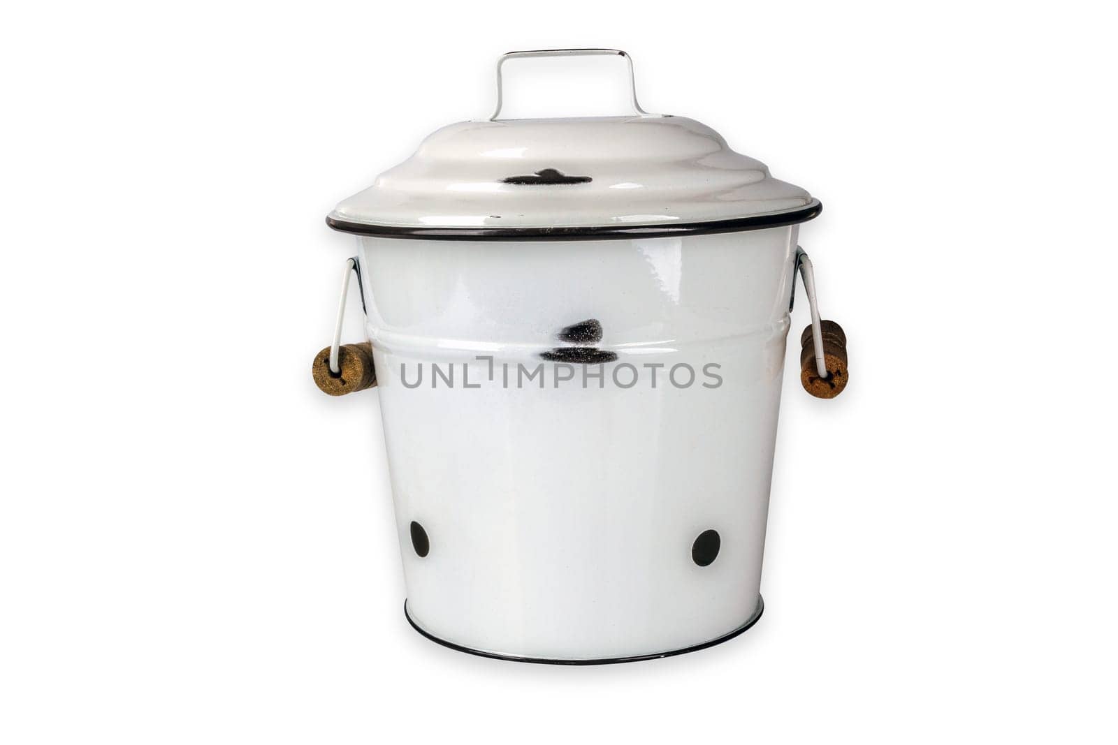 Shappy pot cropped on white background