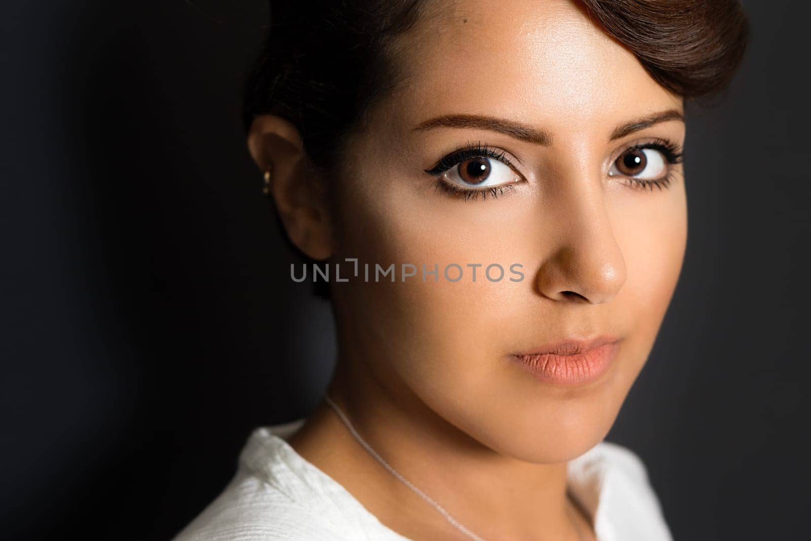 Beautiful saudi arabian woman close up