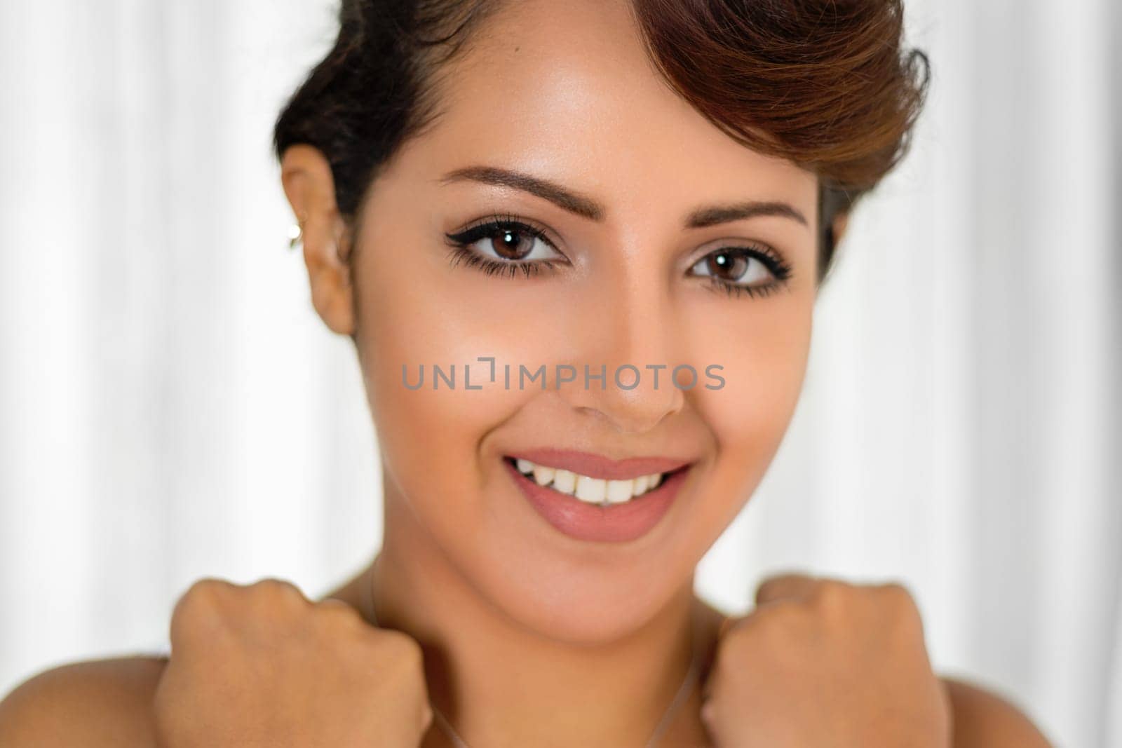 Beautiful smiling middle eastern woman