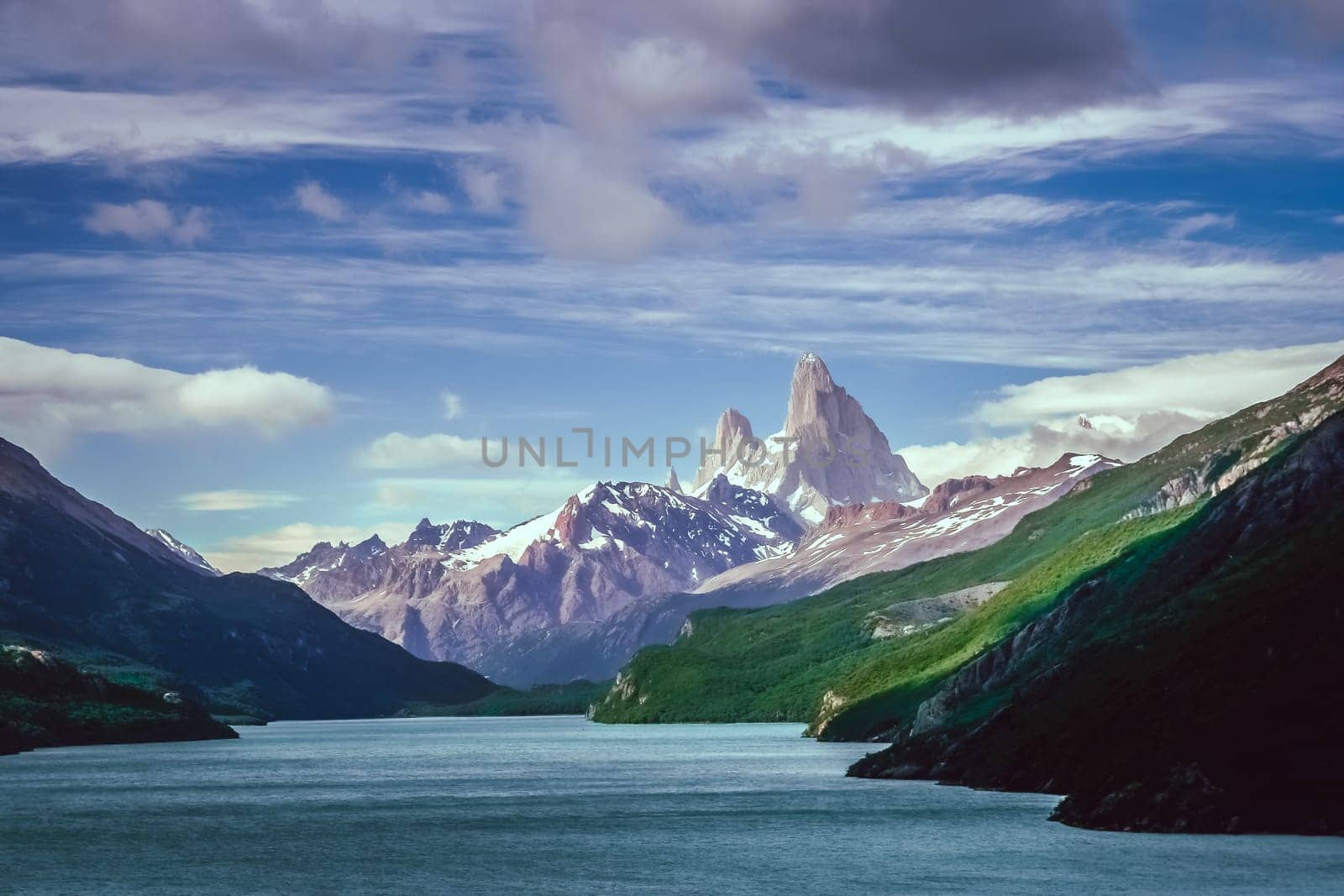 Stunning and impressive Mount Fitz Roy near El Chalten In Patagonia, Argentina