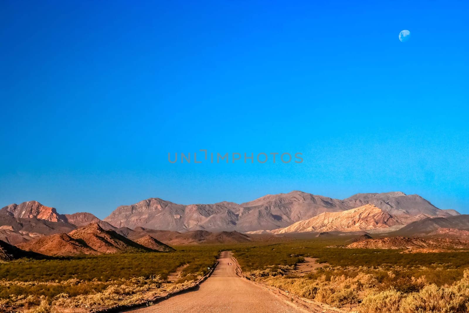 Mountain Road from Termas Villevicencio to Uspallata, Andes, Argentina