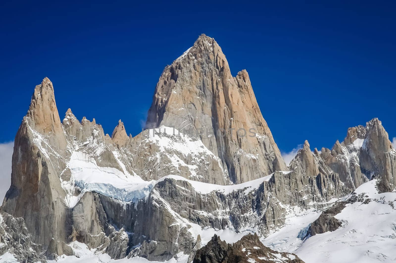 Stunning and impressive Mount Fitz Roy near El Chalten In Patagonia, Argentina