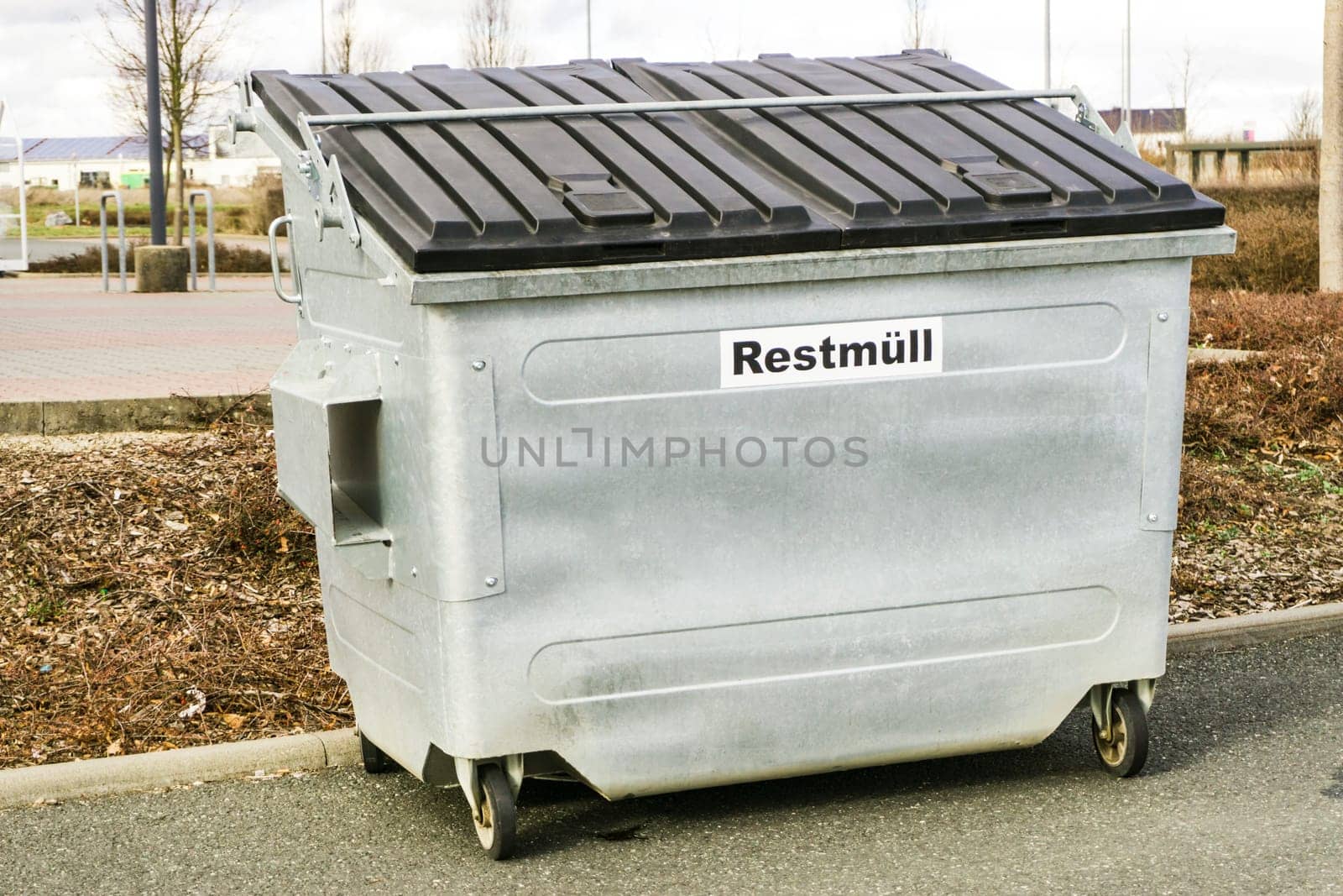 Large metal dumpster