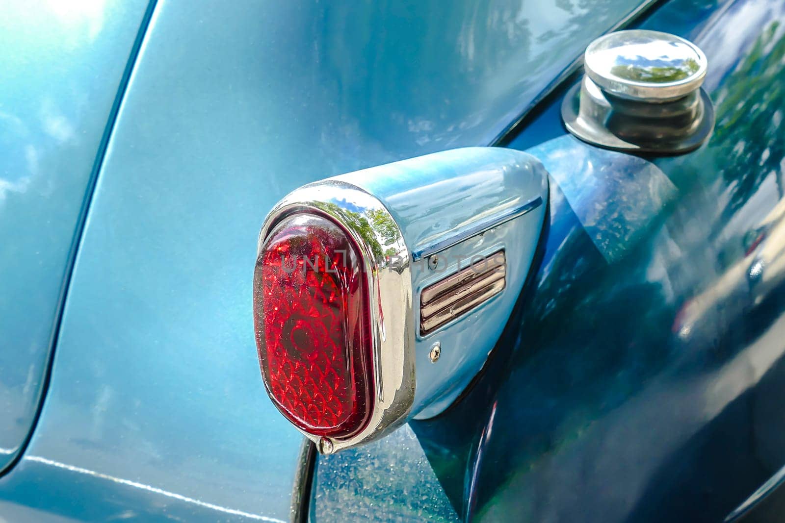 BAD NAUHEIM,GERMANY AUGUST 2017: Detail from classic Oldtimer on a show,16 th European Elvis Festival in Bad Nauheim,Hesse