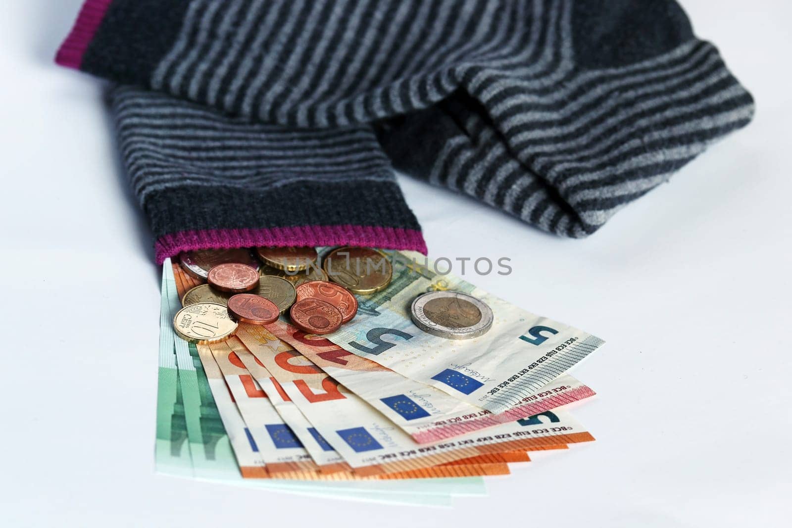 Hiding money in socks is an unsafe investment. Money hiding place in socks