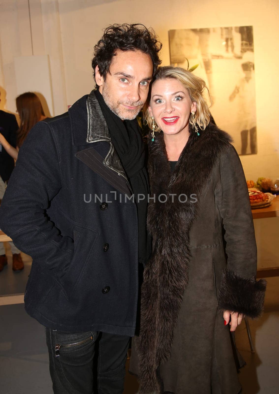 Stefanie Volkmer-Otto with new boyfriend the Italian actor and artist Antonio Del Prete at a vernissage in Hamburg 2017 Stefanie Volkmer-Otto with new boyfriend the Italian actor and artist at a vernissage in Hamburg 2017