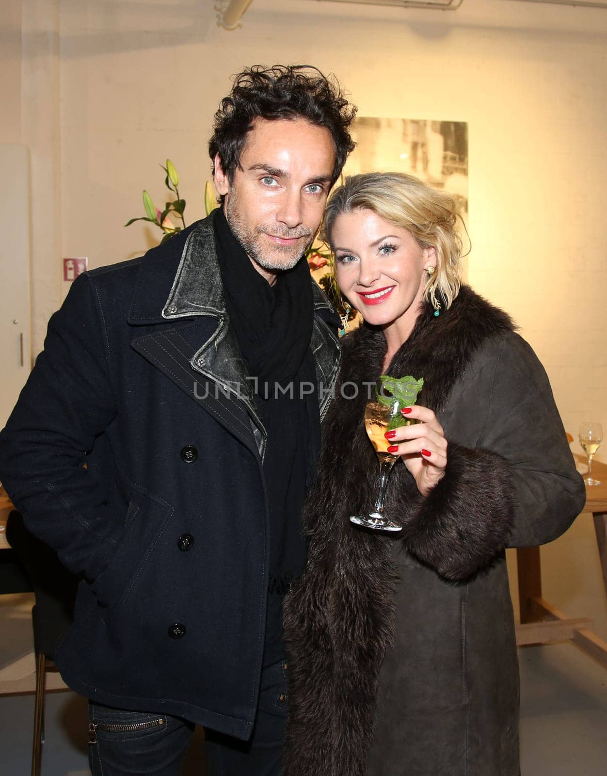 Stefanie Volkmer-Otto with new boyfriend the Italian actor and artist Antonio Del Prete at a vernissage in Hamburg 2017 Stefanie Volkmer-Otto with new boyfriend the Italian actor and artist at a vernissage in Hamburg 2017