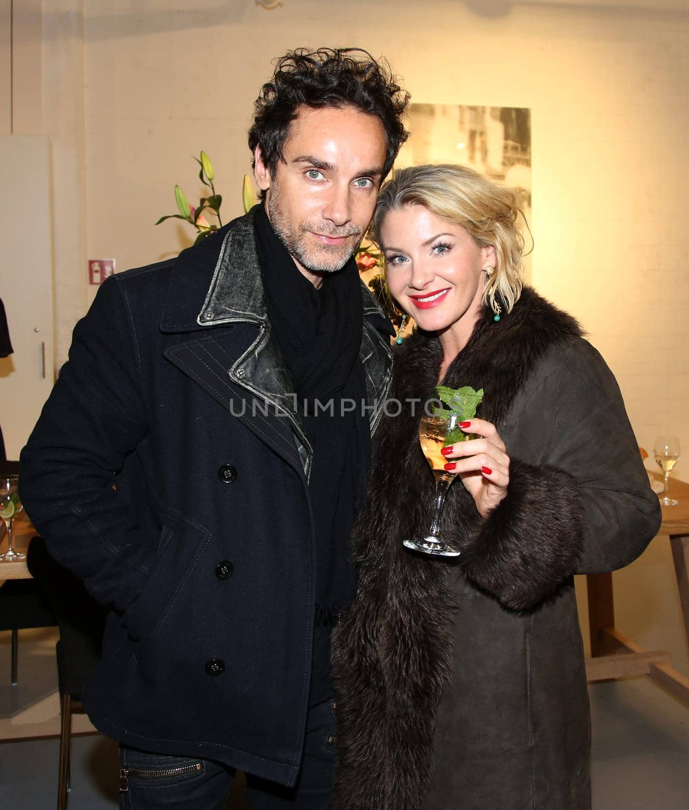 Stefanie Volkmer-Otto with new boyfriend the Italian actor and artist Antonio Del Prete at a vernissage in Hamburg 2017 Stefanie Volkmer-Otto with new boyfriend the Italian actor and artist at a vernissage in Hamburg 2017