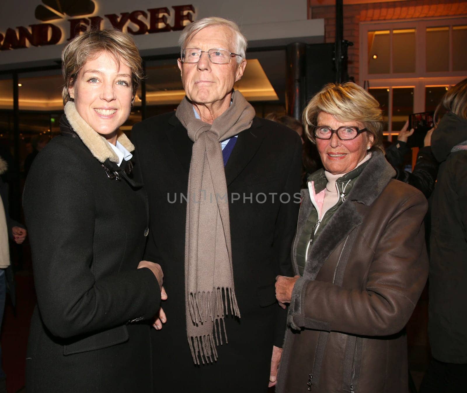 Christina Block,Eugen Block and Christa Block,. For the eighth time,the Grand Elysee Hamburg is hosting the traditional New Year's reception under the canopy of the Block family at the beginning of the new year. Uncomplicated,sociable - just different,this annual event in Hamburg on 04.01.2018 presents itself.