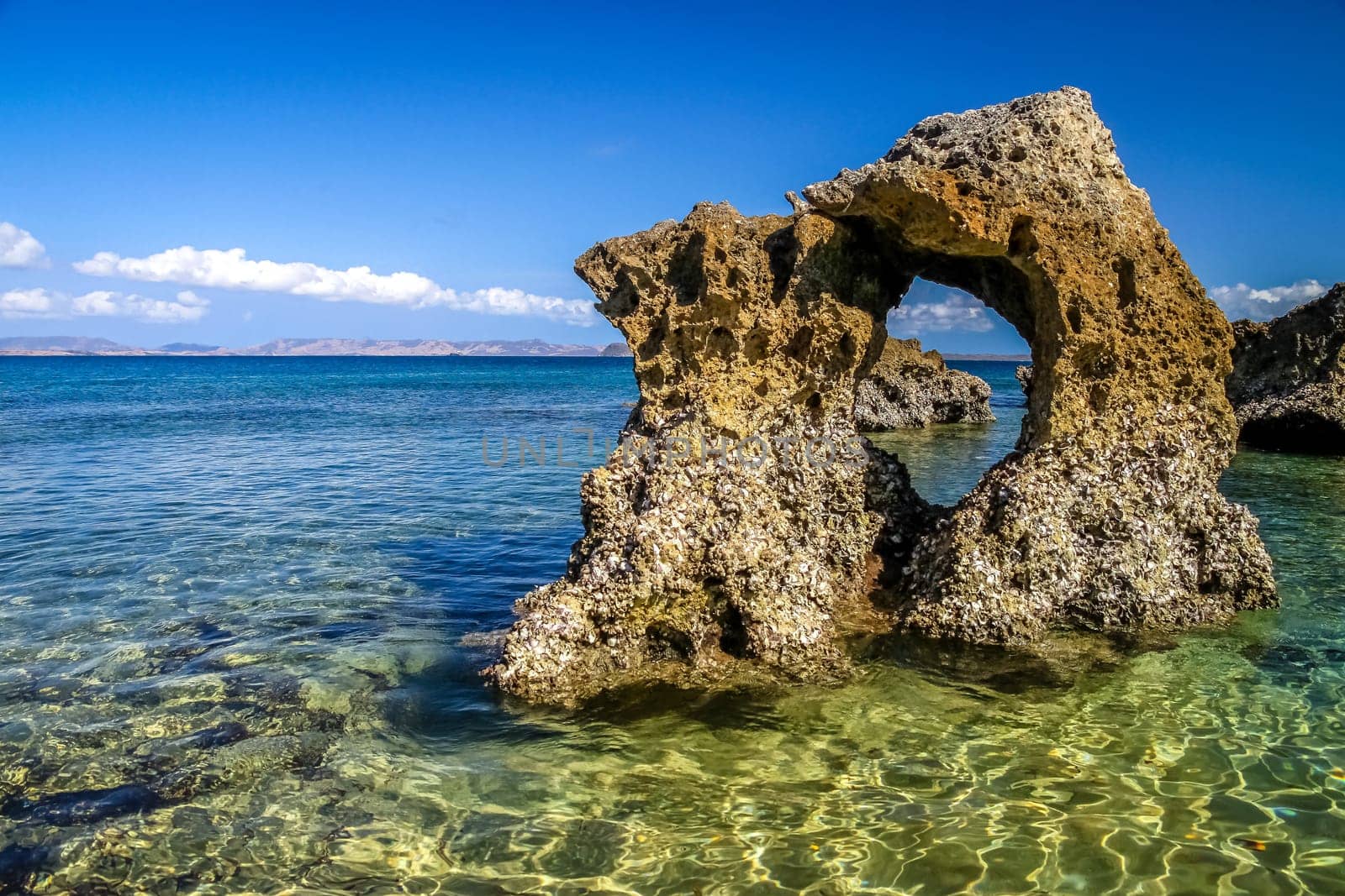 Interesting rock formation on the northern coast of Madagascar near Diego Suarez ( Antisiranana )