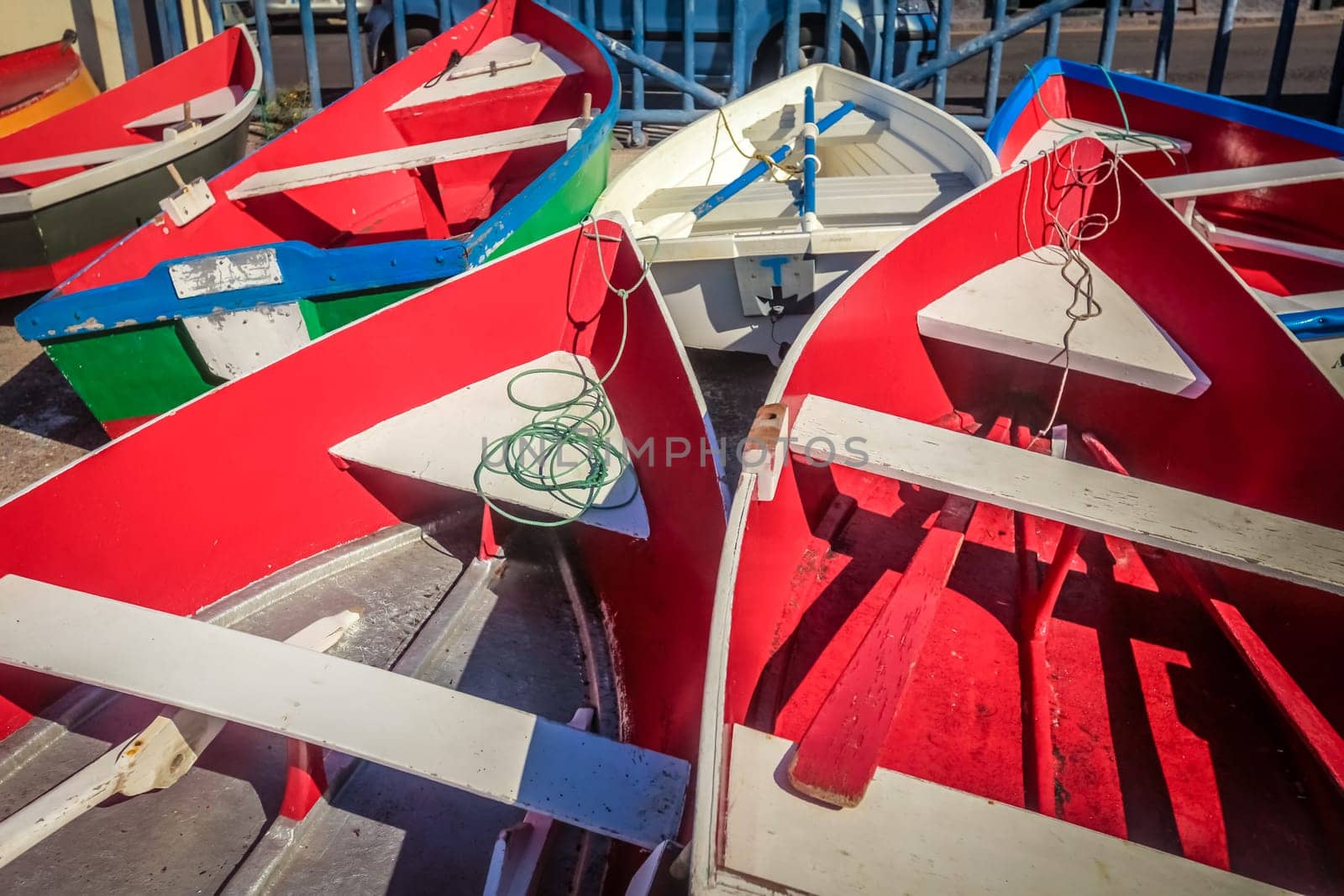 Boats at La Gomera port, Canary Islands, Spain