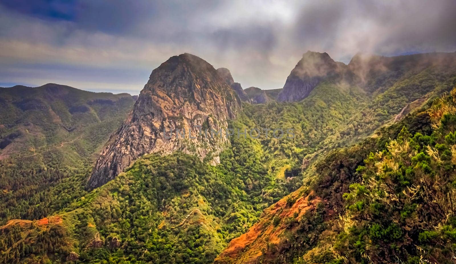 Agando rock in La Gomera, Canary Islands, Spain