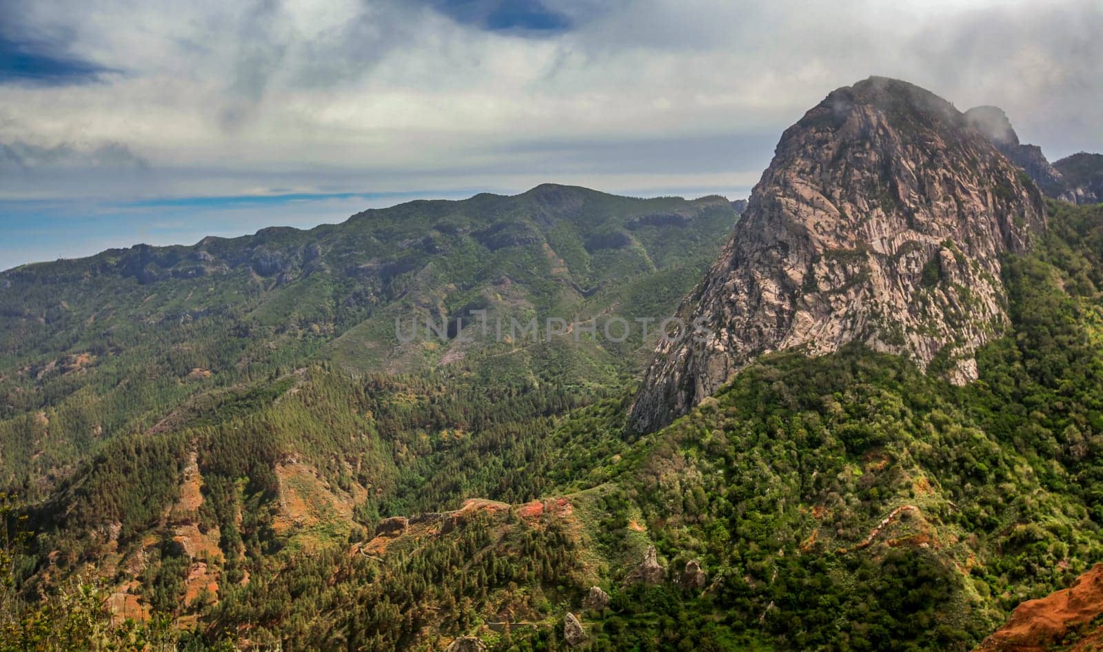 Agando rock in La Gomera, Canary Islands, Spain