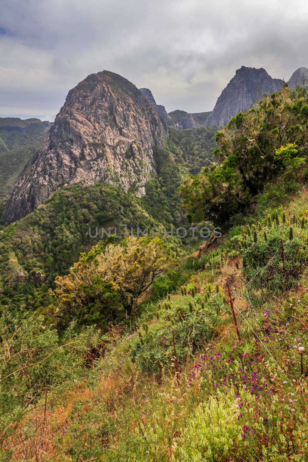 Agando rock in La Gomera, Canary Islands, Spain
